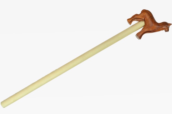 Bleistift mit Holzalpaka in braun