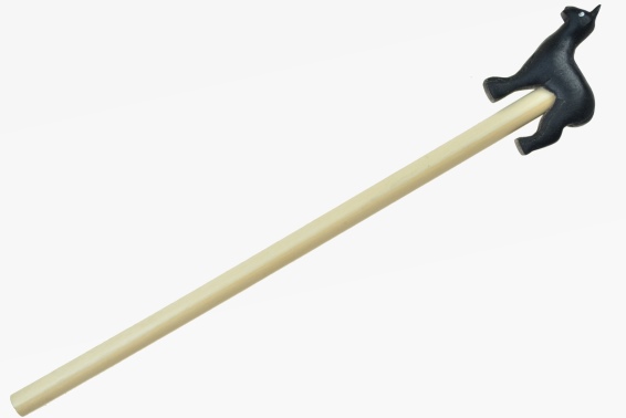 Bleistift mit Holzalpaka in schwarz