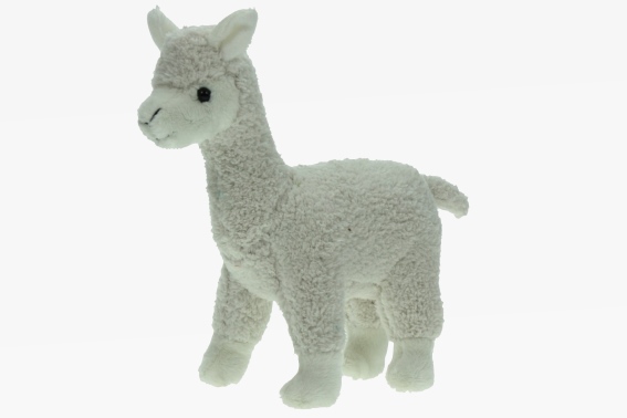 Plüsch Alpaka 20 cm in weiß