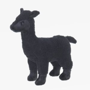 Plüsch Alpaka 20 cm in schwarz