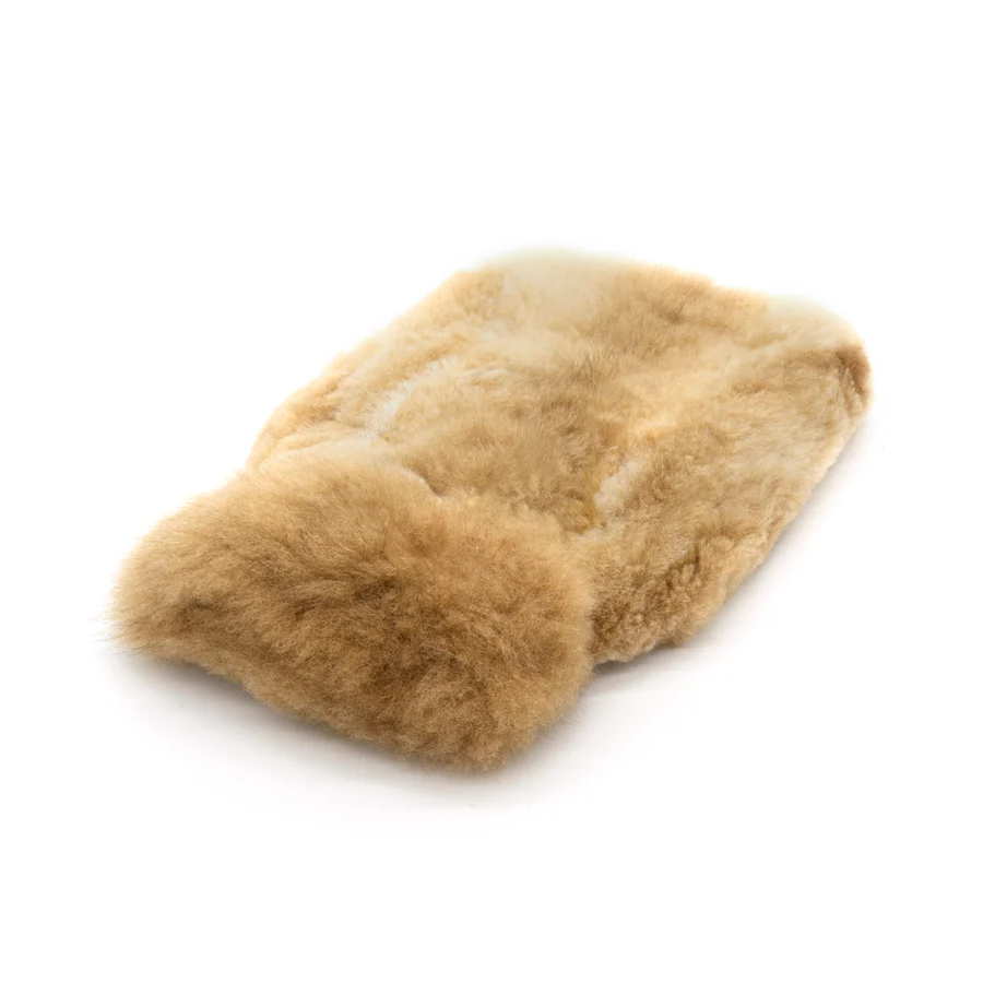 Alpaka Wärmflasche in beige