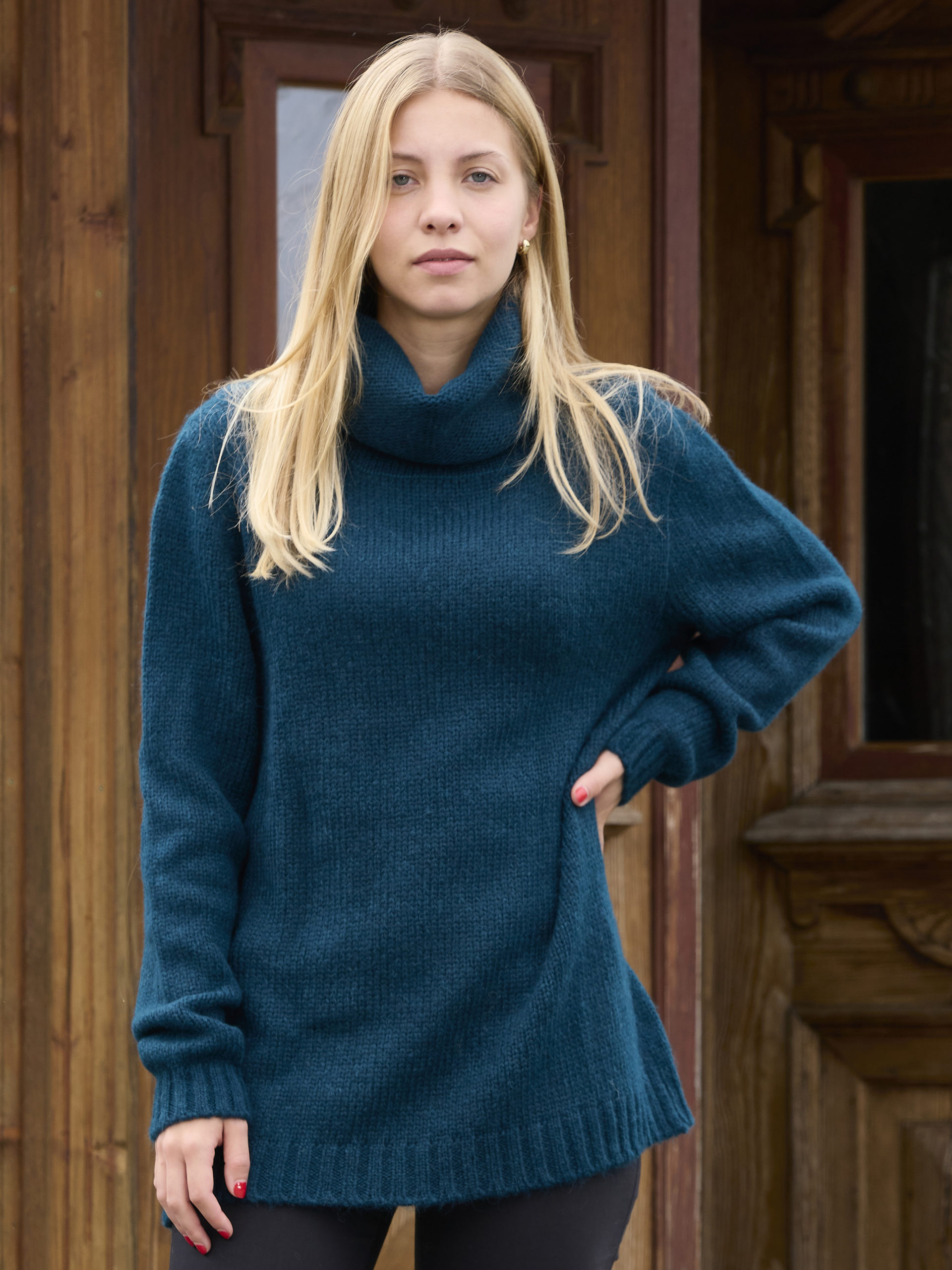Alpaka Damen Rollkragen Pullover ASA