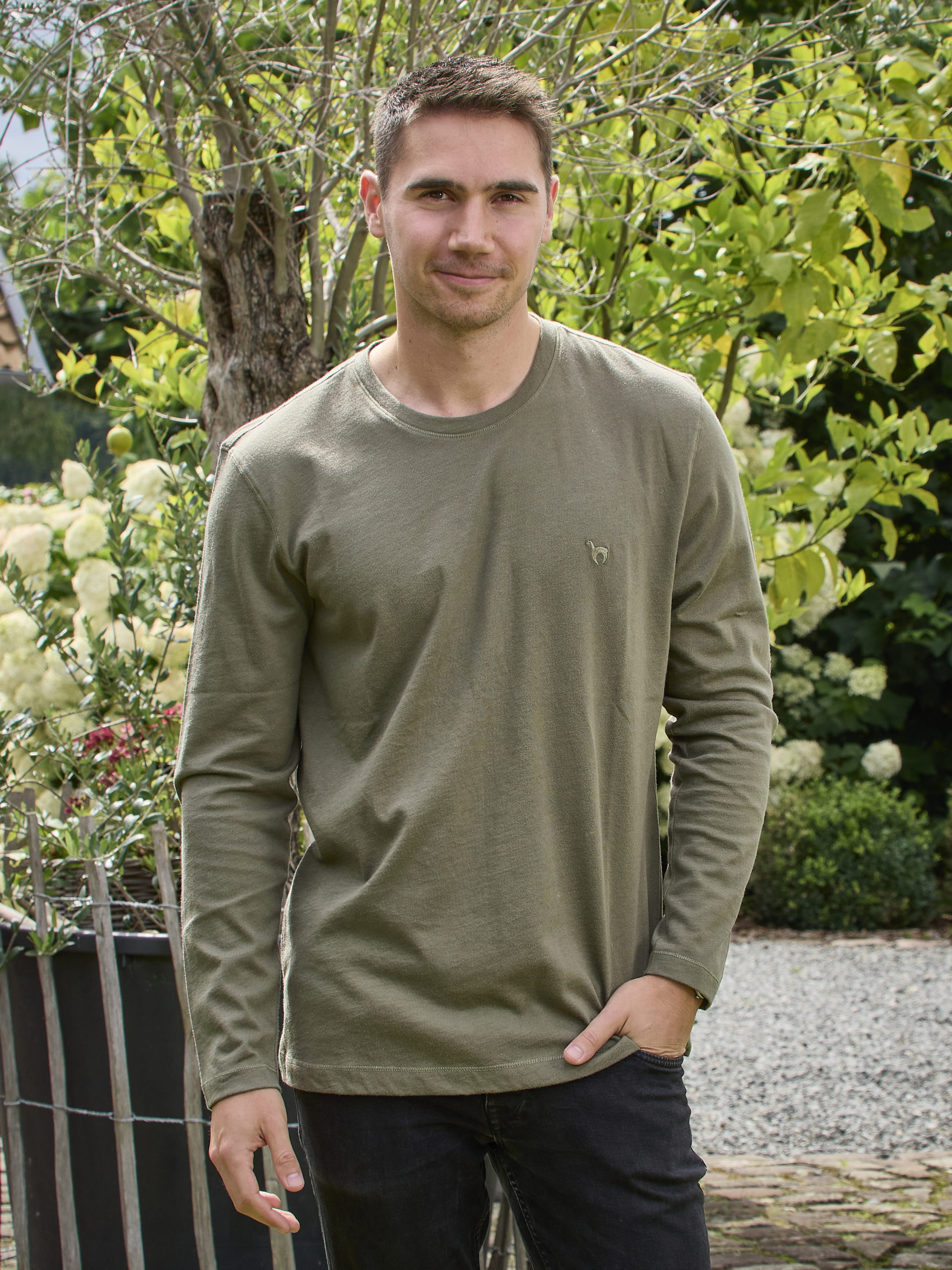 Longsleeve Shirt mit Alpaka