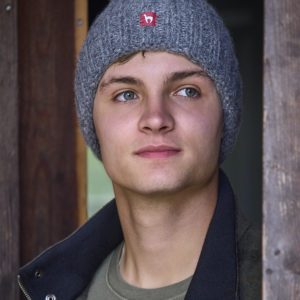 Wollmütze Bianca aus Alpaka in grau