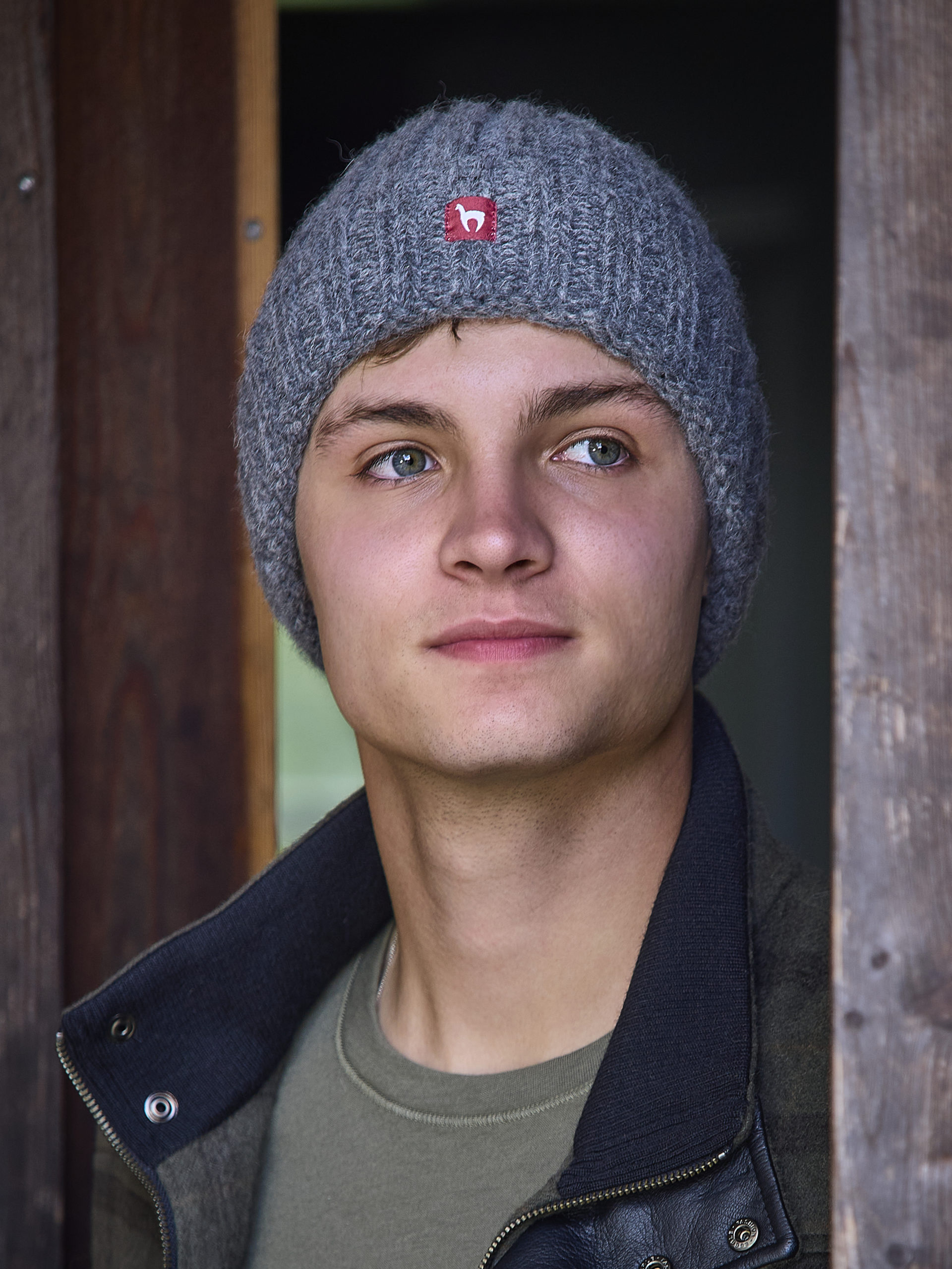 Wollmütze Bianca aus Alpaka in grau