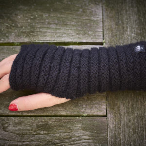 Stulpen Rollitos in schwarz