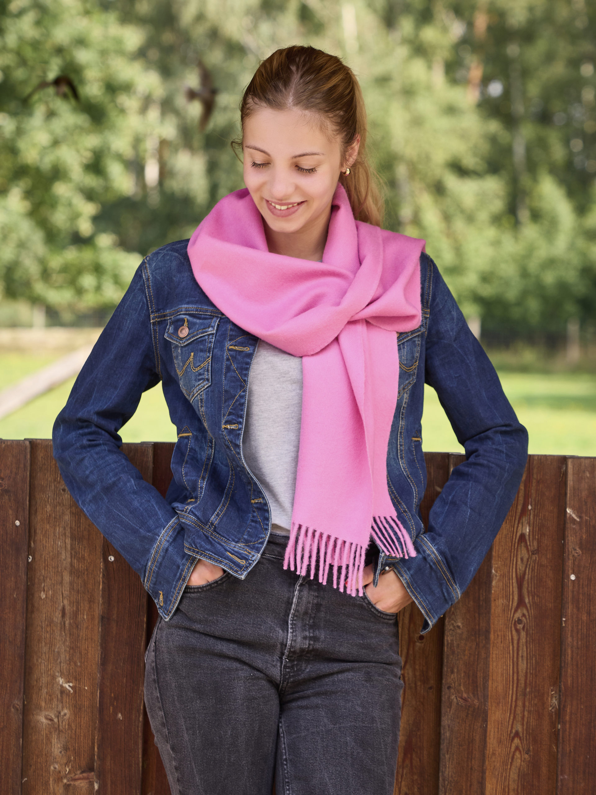 Schal Jamas aus Royal Alpaka in rosa