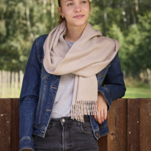 Schal Jamas aus Royal Alpaka in beige