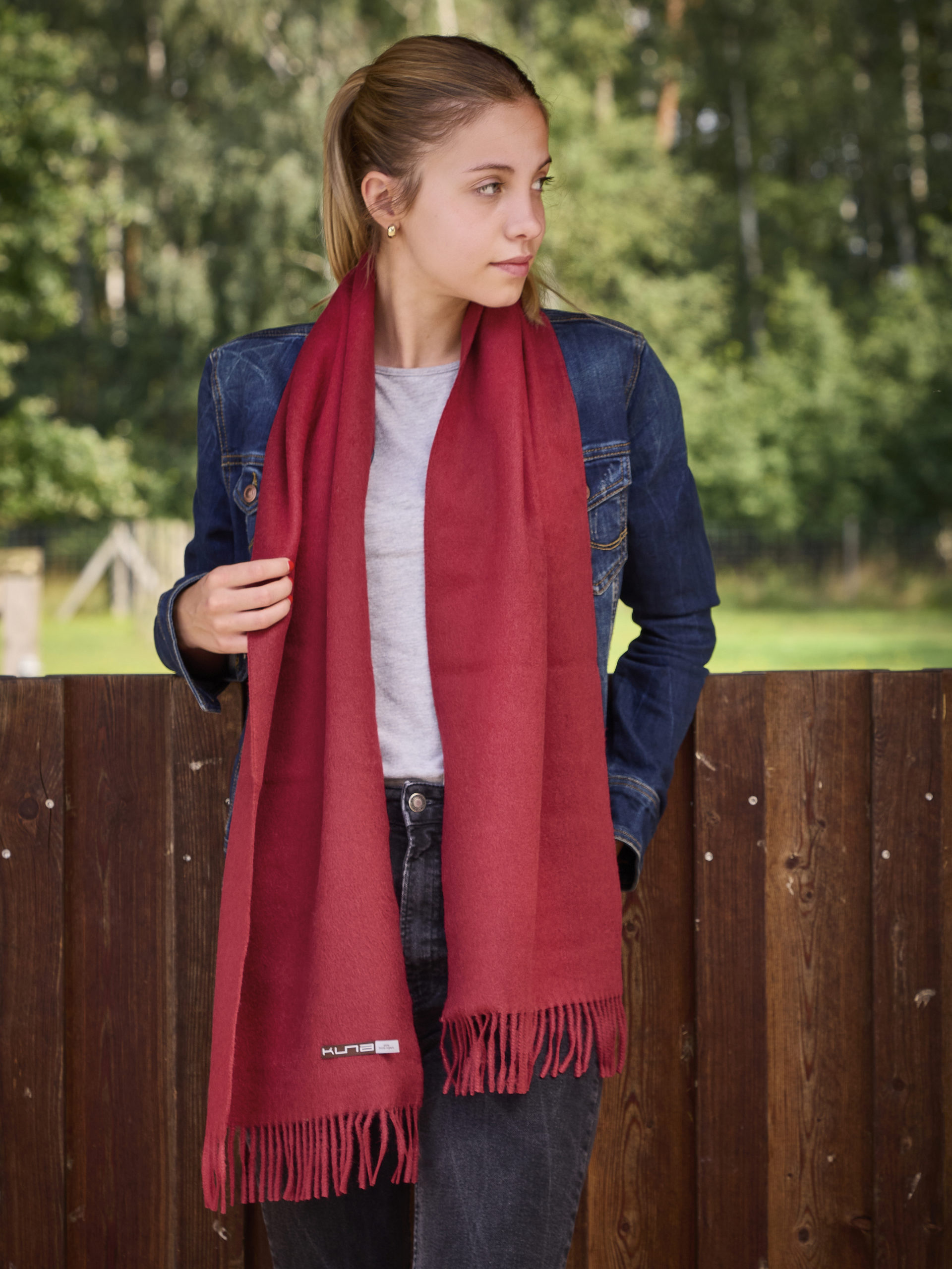 Schal Jamas aus Royal Alpaka in rot