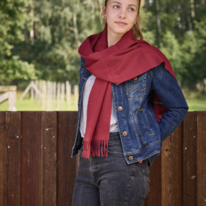 Schal Jamas aus Royal Alpaka in rot