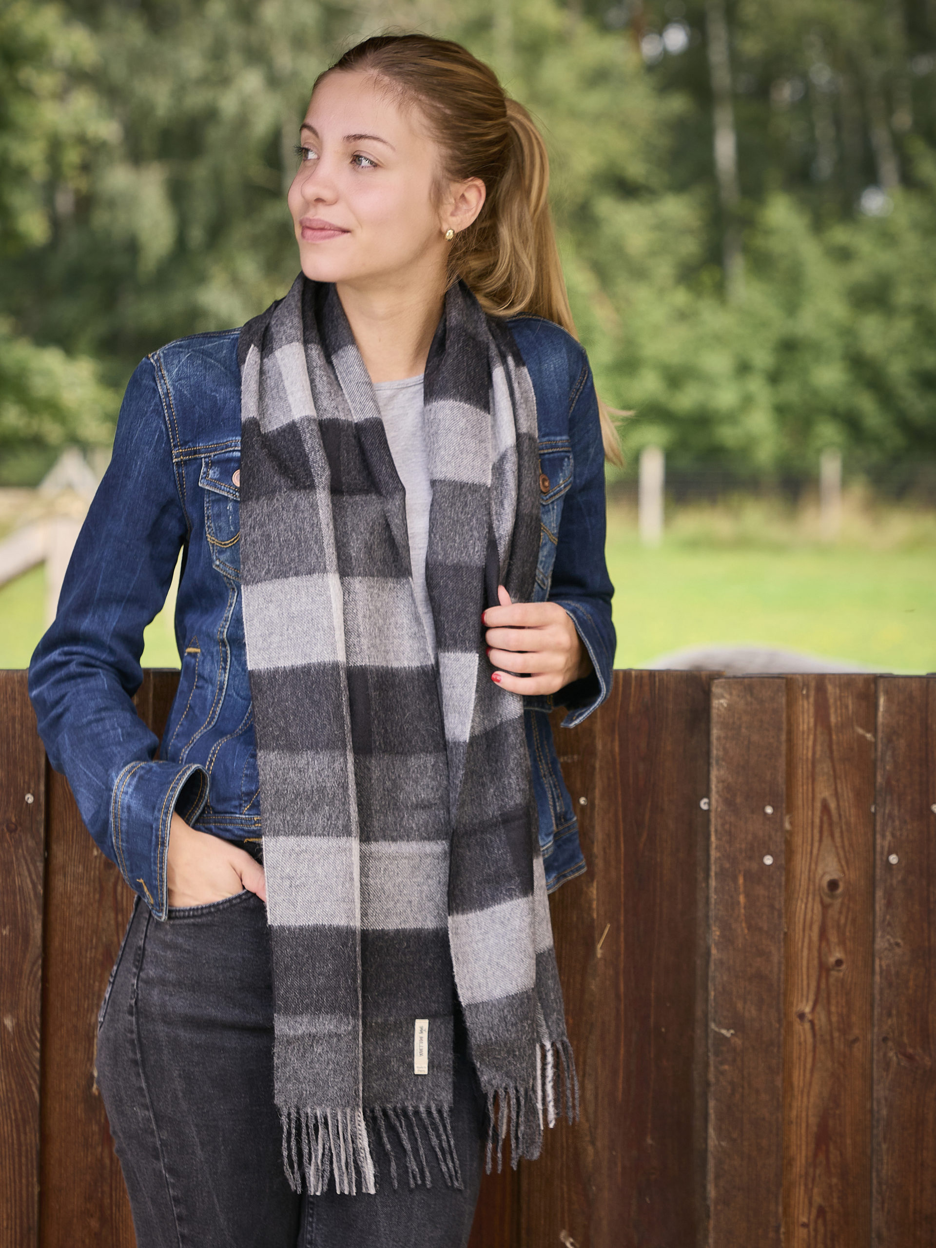 Alpakaschal KARO kariert