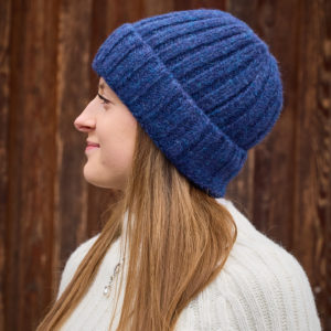 Alpakamütze Bianca in blau