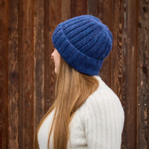 Alpakamütze Bianca in blau
