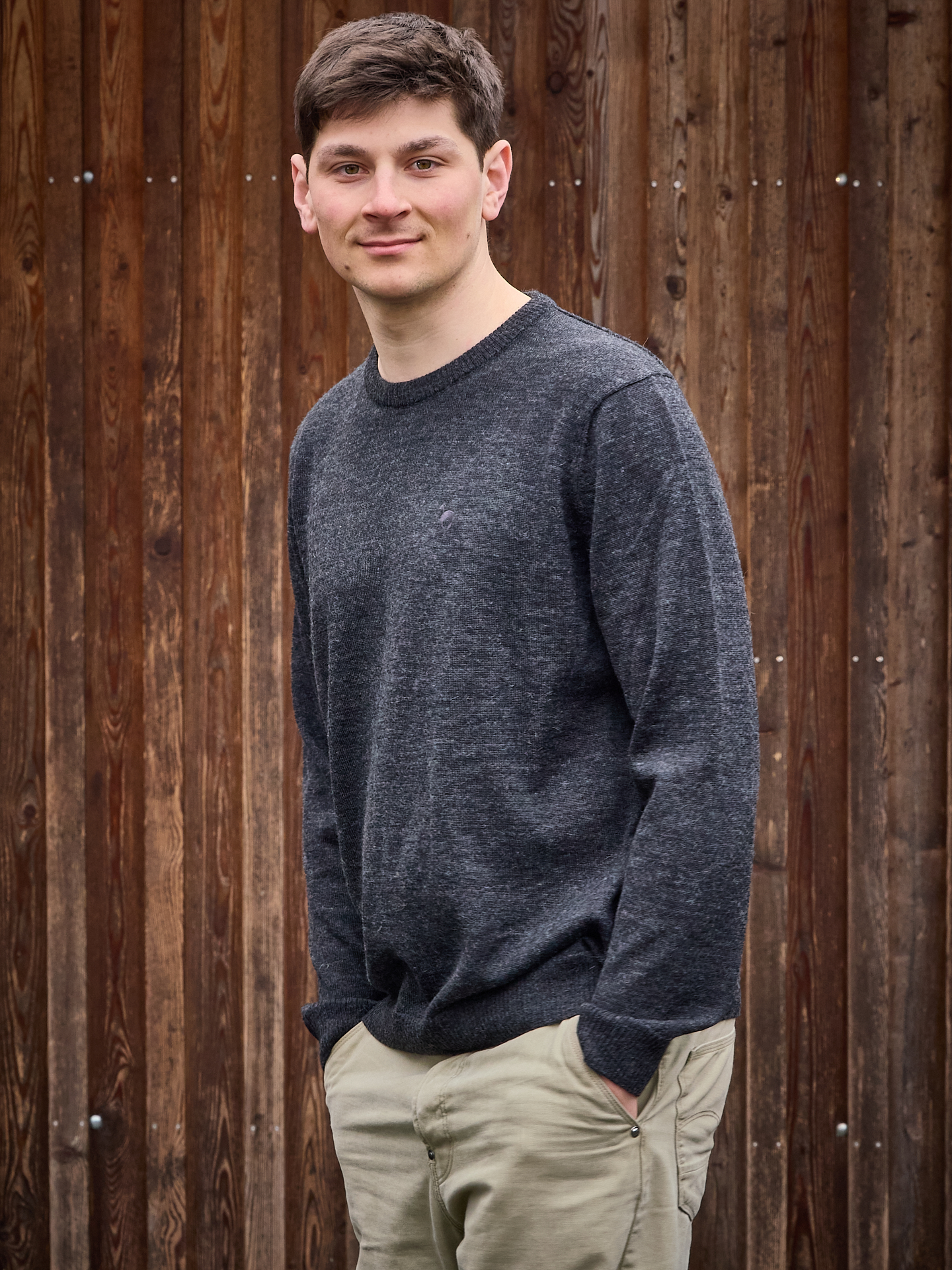 Herren Alpaka Pullover Basic