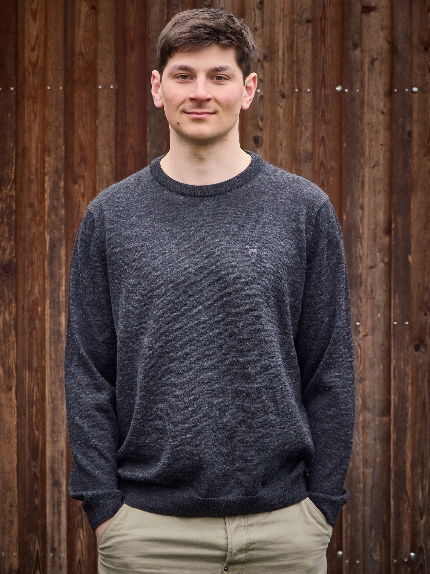 Herren Alpaka Pullover Basic