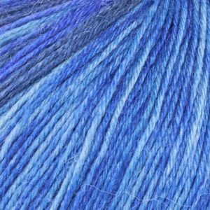 Sockengarn in violett-türkis