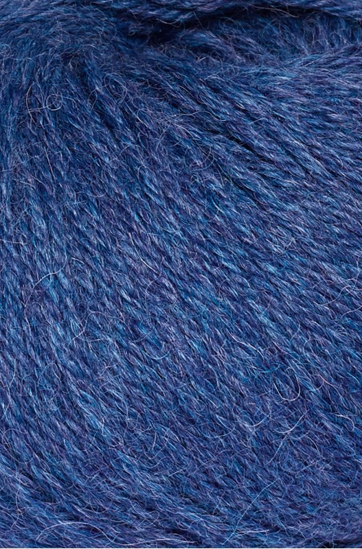 Alpaka Wolle 50 g, REGULAR in hellblau melange (jeansblau)
