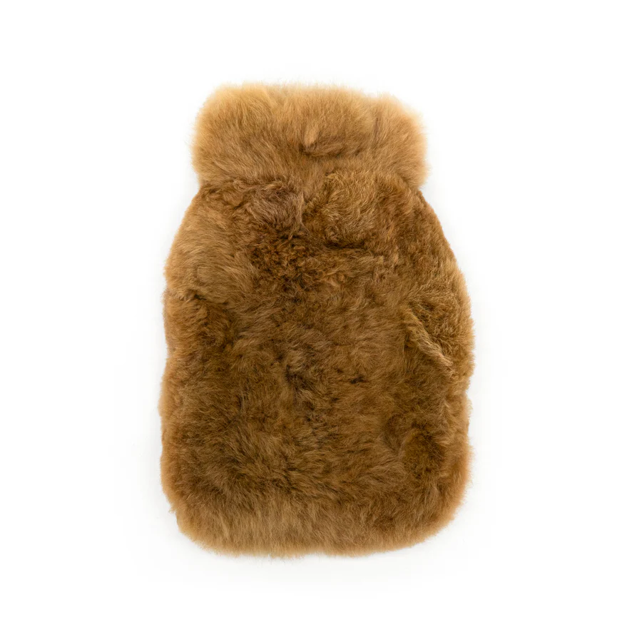 Alpaka Wärmflasche in braun