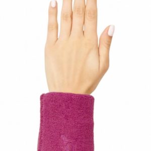 Alpaka Pulswärmer Stretch in himbeere