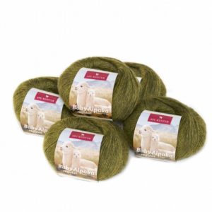 Alpaka Wolle 50 g, REGULAR in avocado