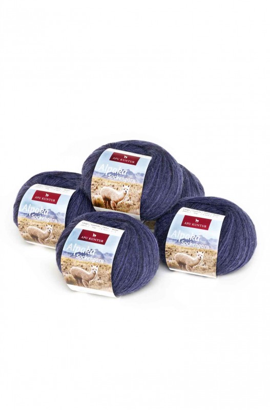 alpaka-wolle-sockengarn wolle-superwash-blau
