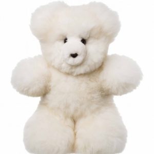 Teddy Echtfell 50 cm in weiss