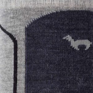 Sport und Reitsocke in grau